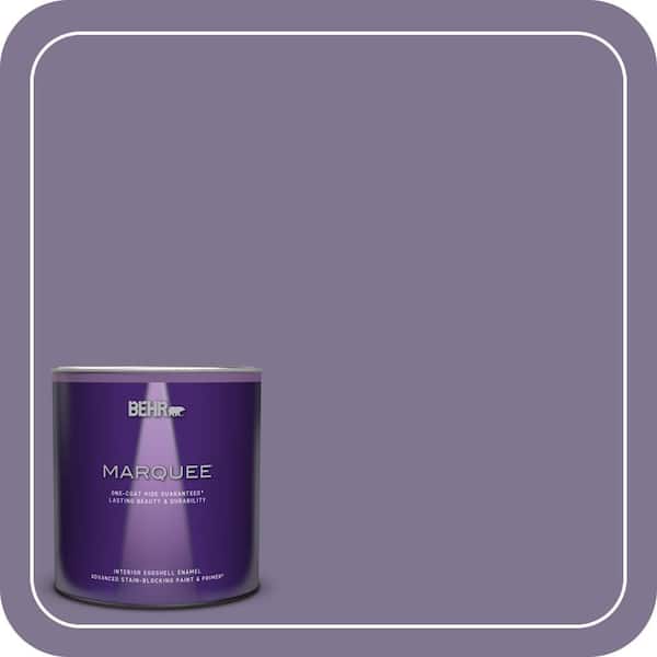 BEHR MARQUEE 1 qt. #650F-5 Purple Statice Eggshell Enamel Interior Paint & Primer