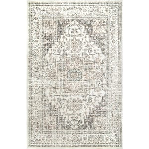 Vintage Tanith Cream 10 ft. x 14 ft. Living Room/Bedroom/Dining Room Area Rug