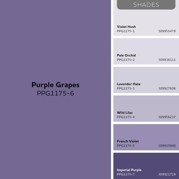 Glidden Diamond 1 gal. Purple Grapes PPG1175-6 Flat Interior Paint
