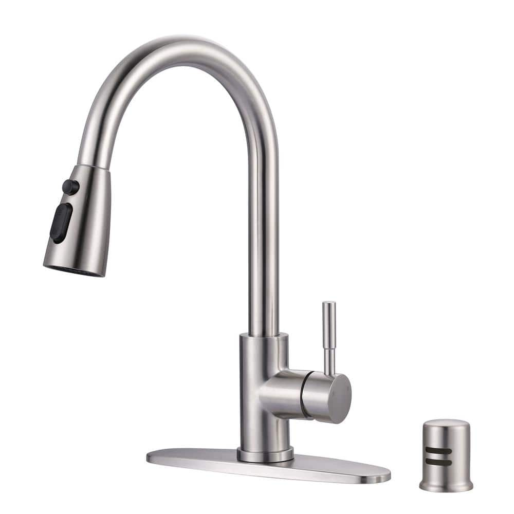 ARCORA Single Handle Pull Down Sprayer Kitchen Faucet Stainless Steel ...