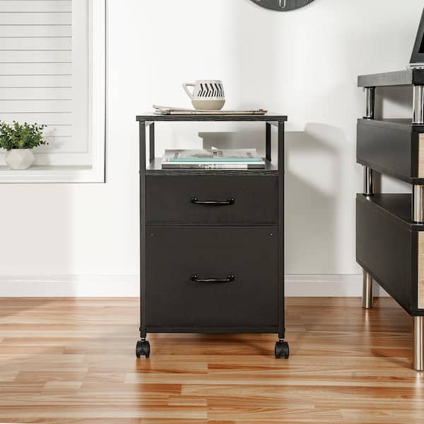 HOMESTOCK Rolling Fabric Cabinet - Stylish and Versatile Storage Cart with Drawers : Ideal for Home, Office, and Bedroom