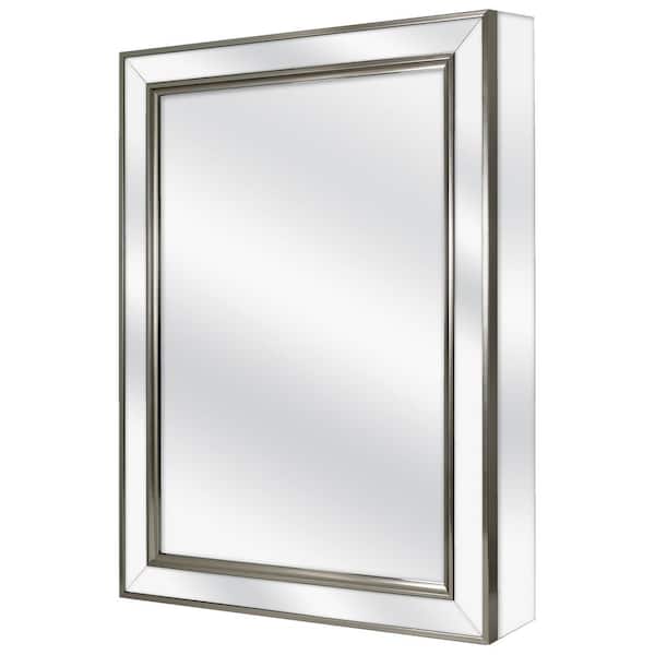 Fog Free Framed Recessed, Medicine Cabinet With Mirror And Lights Home Depot