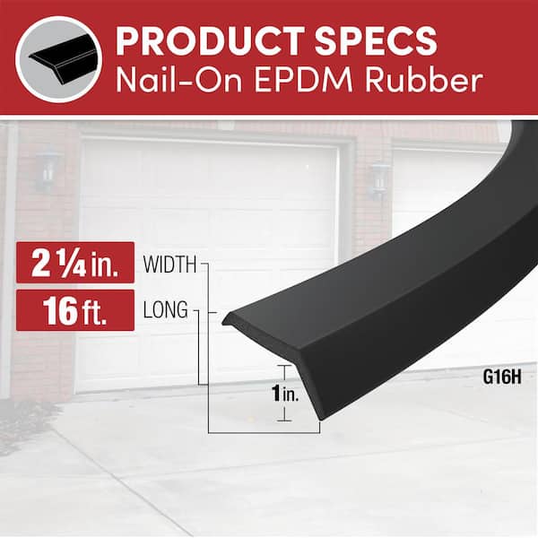 Frost King 16 Garage Door Bottom Seal Kit 1/4 G16H