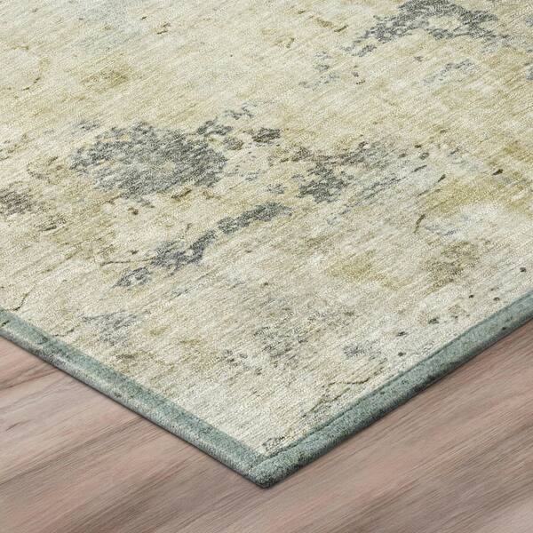 Chantille Machine Washable Indoor/Outdoor Abstract ACN2869 Pewter 9 ft. x 12 ft. Area Rug