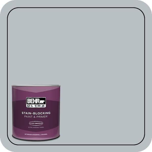 BEHR ULTRA 1 qt. #750E-3 Skyline Steel Extra Durable Eggshell Enamel Interior Paint & Primer
