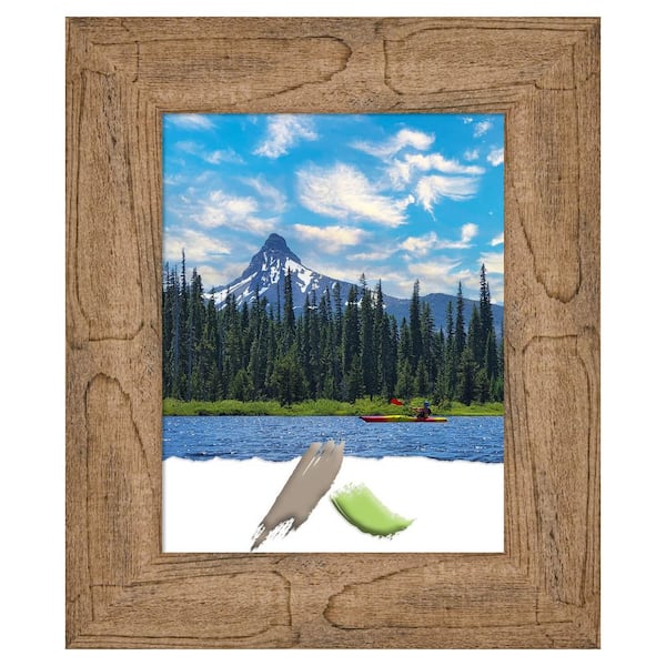 Amanti Art Owl Brown Wood Picture Frame Opening Size 11 x 14 in.