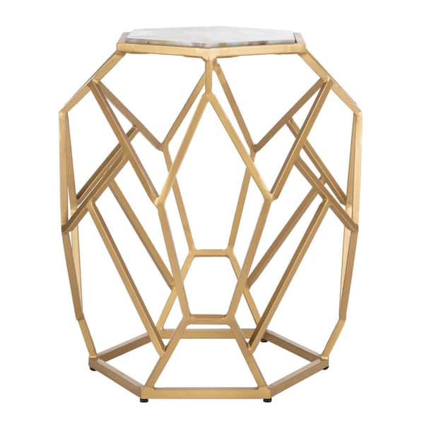 SAFAVIEH Ava Multi/Gold End Table