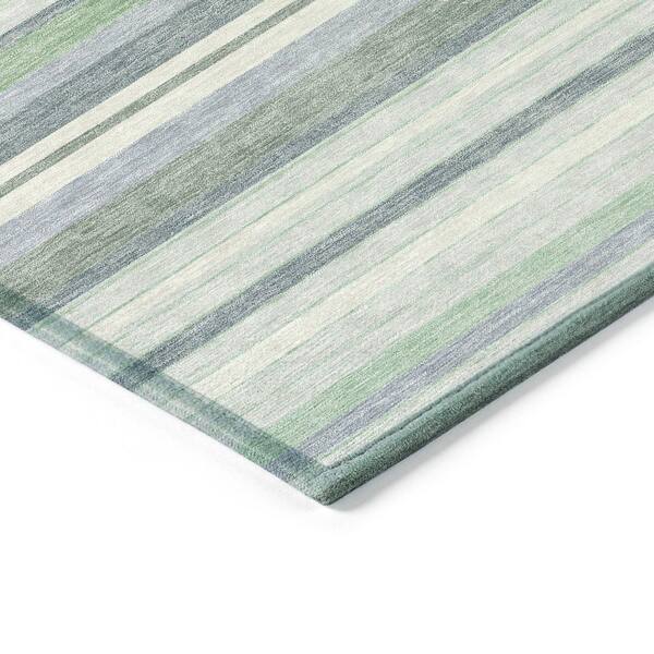 Chantille Machine Washable Indoor/Outdoor Abstract ACN2330 Mint 9 ft. x 12 ft. Area Rug