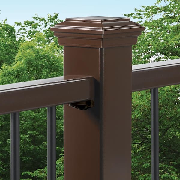 Trex Trascend 4 in. x 4 in. x 39 in. Vintage Lantern Composite Post Sleeve - Brown