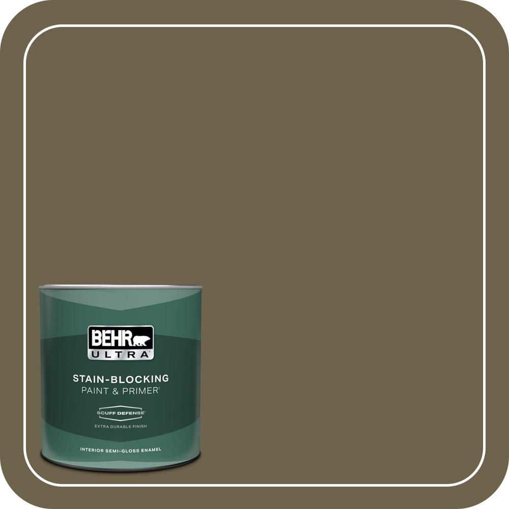 1 qt. Home Decorators Collection #HDC-AC-15 Peat Extra Durable Semi-Gloss Enamel Interior Paint & Primer price history on PriceWatchPro