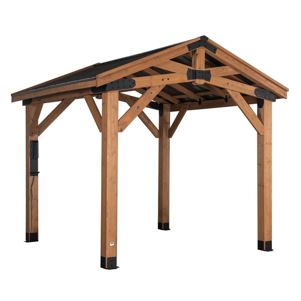 Norwood Cedar and Steel 10x10 Outdoor Gazebo