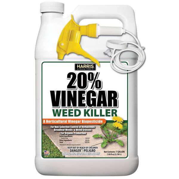Harris 1 Gal 20 Vinegar Weed Killer Hdvweed 128 The Home Depot