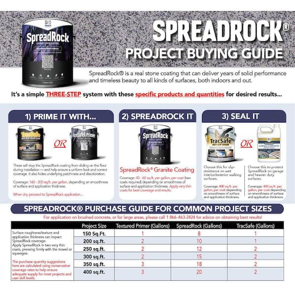 DAICH - SpreadRock Granite Stone Coating 3-gal Flint Grey Interior/Exterior