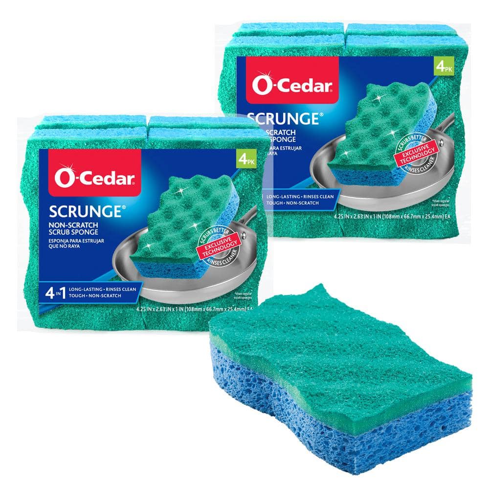 O-Cedar Rinse Fresh Dishwashing Brush (3-Pack), Multi-Colored