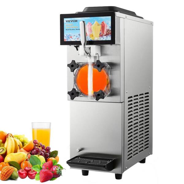 VEVOR Commercial Slushy Machine, 405 oz. in Silver 12 L Single Tank, Cool and Freeze Modes, Stainless Steel Snow Cone Machine