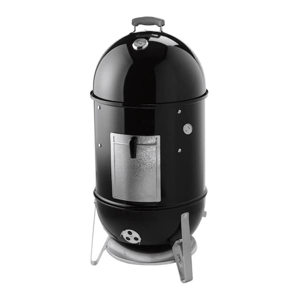 Weber 18 in. Smokey Mountain Cooker Smoker in Black with Cover and Built-In Thermometer