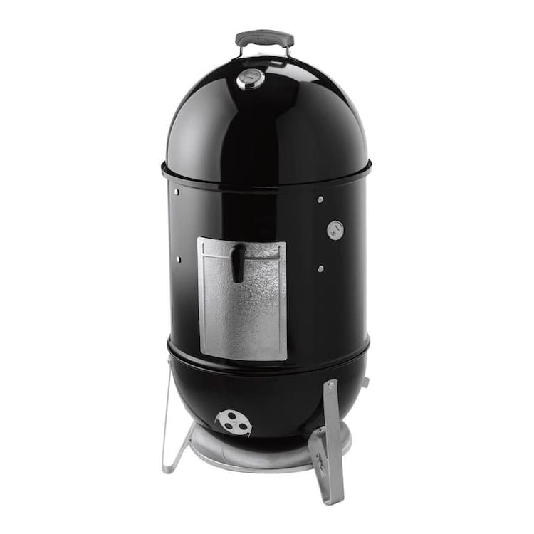 Weber 18 in. Smokey Mountain Charcoal Cooker Smoker in Black with Cover and Built-In Thermometer