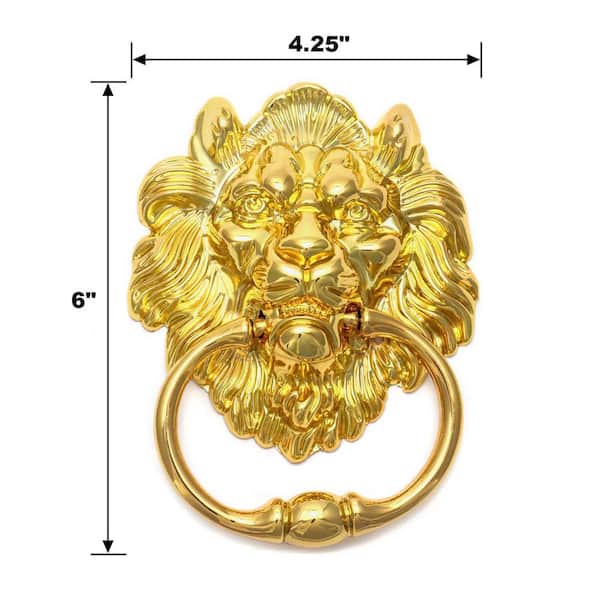Brass Lionhead Lion Head Door Knocker Brass Door Knocker Holiday Gift -   Canada