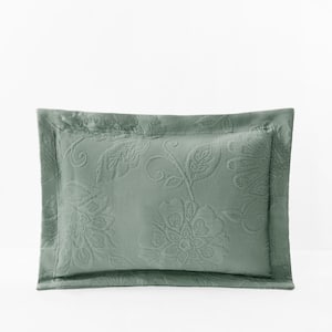 Putnam Matelasse Thyme Cotton Decorative Boudoir Sham