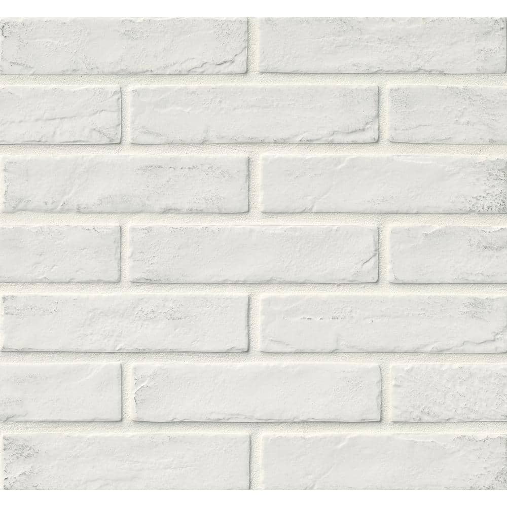 MSI Capella White Brick 2-1/3 in. x 10 in. Matte Porcelain Floor and Wall Tile (5.15 sq. ft./case) NCAPWHIBRI2X10 - The Home Depot