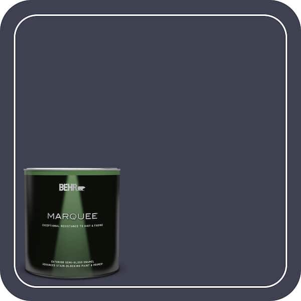 BEHR MARQUEE 1 qt. Home Decorators Collection #HDC-WR16-03 Blueberry Tart Semi-Gloss Enamel Exterior Paint & Primer