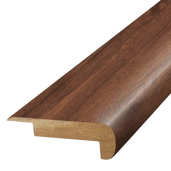 Hobbs Amber 0.75 in. T x 2.37 in. W x 78.7 in. L Textured Wood Look Laminate Moulding/Trim Stair Nose Molding
