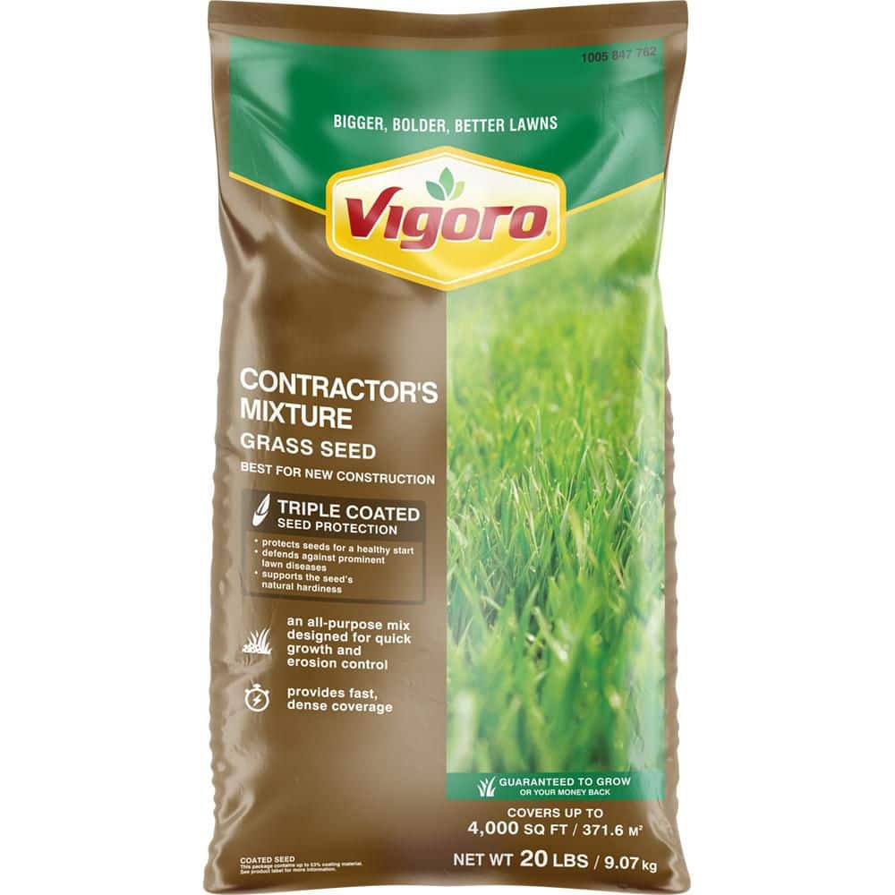 Vigoro 20 lbs. Contractor's Grass Seed Mix 100544424 - The Home Depot