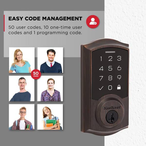 Kwikset SmartCode 270 Traditional Venetian Bronze Touchpad Single