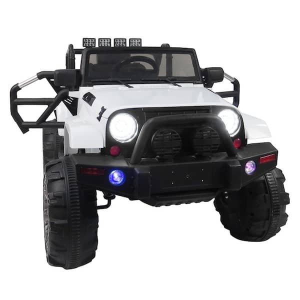 Karl home 12 Volt Ride On Car Truck 3 Speeds Spring Suspension LED Lights with Remote Control