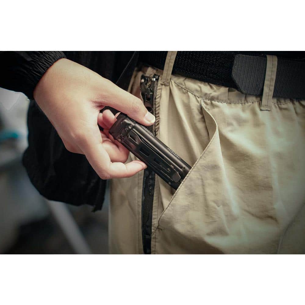 Compact Black LED Rechargeable Tactical Keychain Flashlight