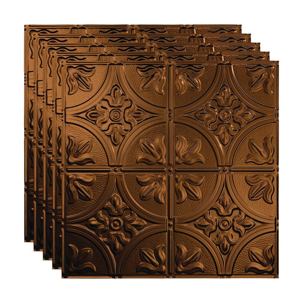 Traditional #2 2 ft. x 2 ft. Oil Rubbed Bronze Lay-In Vinyl Ceiling Tile ( 20 sq.ft. ) price history on PriceWatchPro