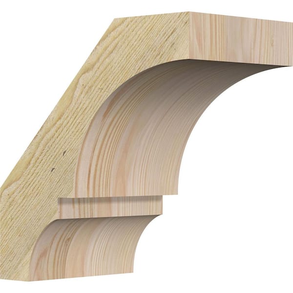 Ekena Millwork 6"W x 10"D x 10"H Balboa Rough Sawn Knee Brace, Douglas Fir