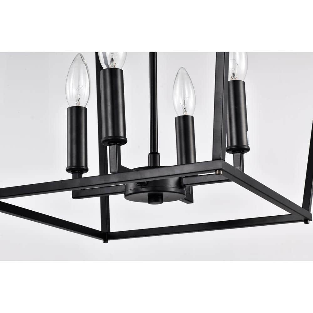Renzo 63.5'' Matte Black Modern Farmhouse LED Pendant Light