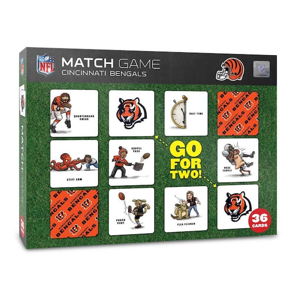 NFL Cincinnati Bengals Licensed Memory Match Game