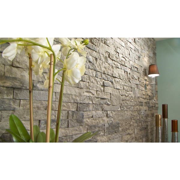 Spring Creek Gray 13 in. x 13 in. Cement Wall Tile Sample Kit