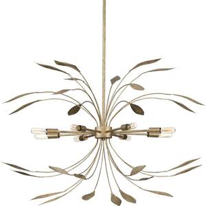 Mariposa 8-Light Antique Gold Luxe Pendant Hanging Light