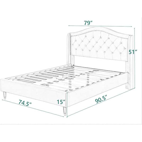 Wood Platform Bed With Headboard No, Wood Platform Bed Frame California King