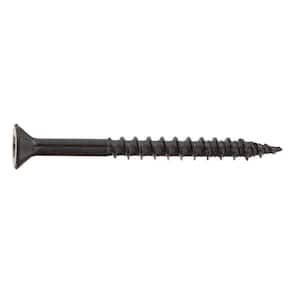 #10 x 2-1/4 in. Black 6-Lobe Torx Drive Exterior Flat Head Multi-Material Screw 1 lb. -Box (86-Piece)