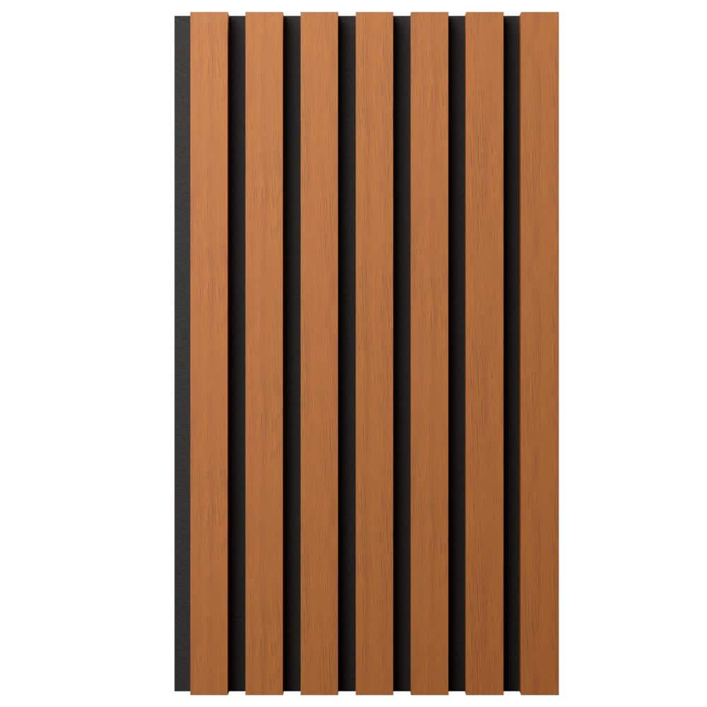 Ekena Millwork AcousticPro 1 in. x 1 ft. x 8 ft. Noise Cancelling Traditional MDF Sound Absorbing Panel in Early American (2-Pack)