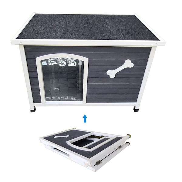 Foobrues 40.8 in. W Outdoor Waterproof and Windproof Dog Cage