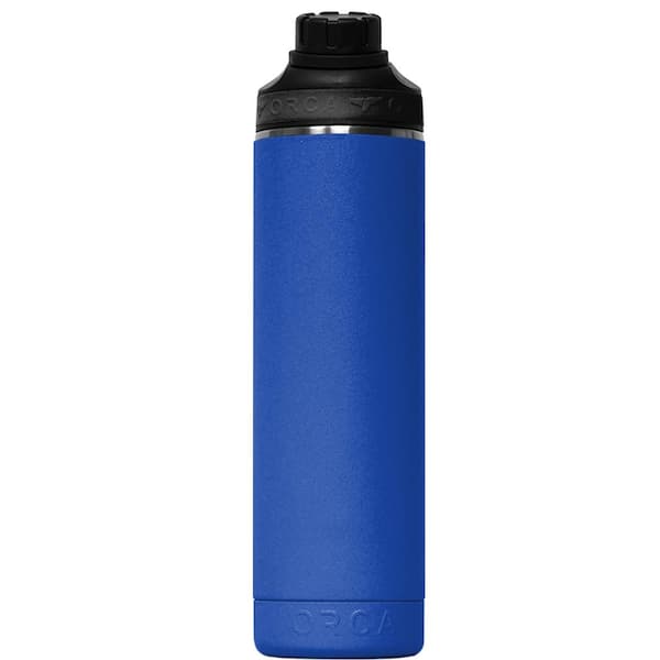 ORCA Hydra 34 oz. 18/8 Stainless Steel Insulated Water Bottle, Screw Top  Sports Bottle, Powder Coated, with Silicone Grip Whale Tale Handle, Top  Rack