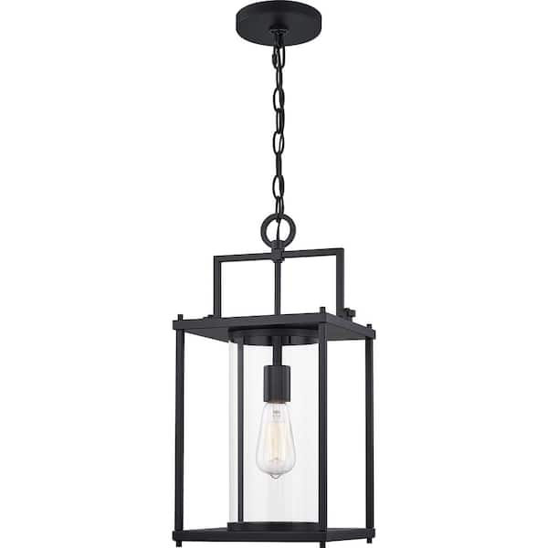 Quoizel Garrett 1-light Black Outdoor Pendant Light Gre1909mbk - The 