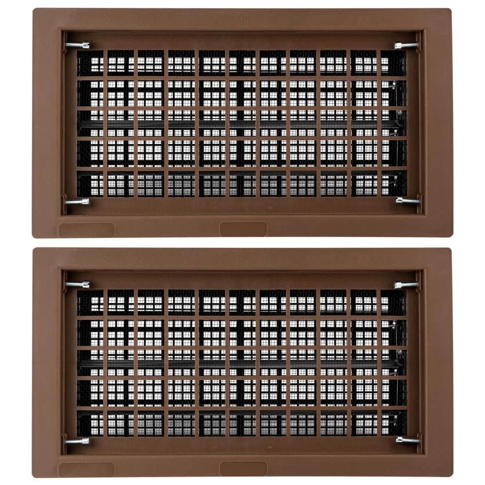 2 Pack Brown 8 in. x 16 in. Automatic Foundation Vent for Ventilating Crawl Space Replacement Auto Air Vent price history on PriceWatchPro