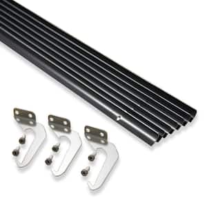 4 in. x 50 ft. Brown Aluminum Gutter with Brackets & Screws - Value Pack of 50 ft.