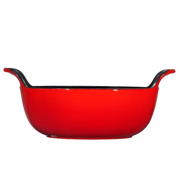 Bruntmor 12'' Red Cast Iron Frying Pan Set, Nonstick Cookware, 12