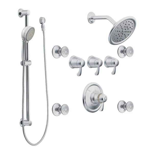 MOEN ExactTemp Vertical Spa Trim in Chrome