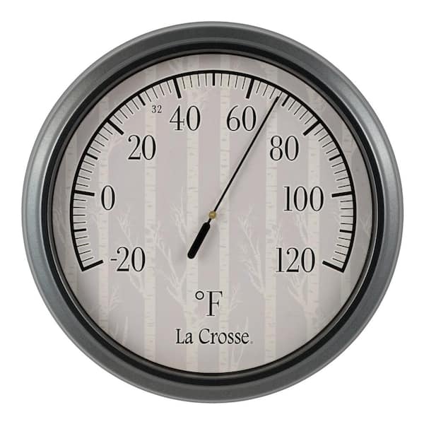 La Crosse 8 In. Analog Thermometer with Birch Tree Dial
