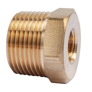 3/4 in. MIP x 1/4 in. FIP Brass Pipe Hex Bushing Fitting (5-Pack)