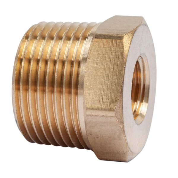 LTWFITTING 3/4 in. MIP x 1/4 in. FIP Brass Pipe Hex Bushing Fitting (5-Pack)
