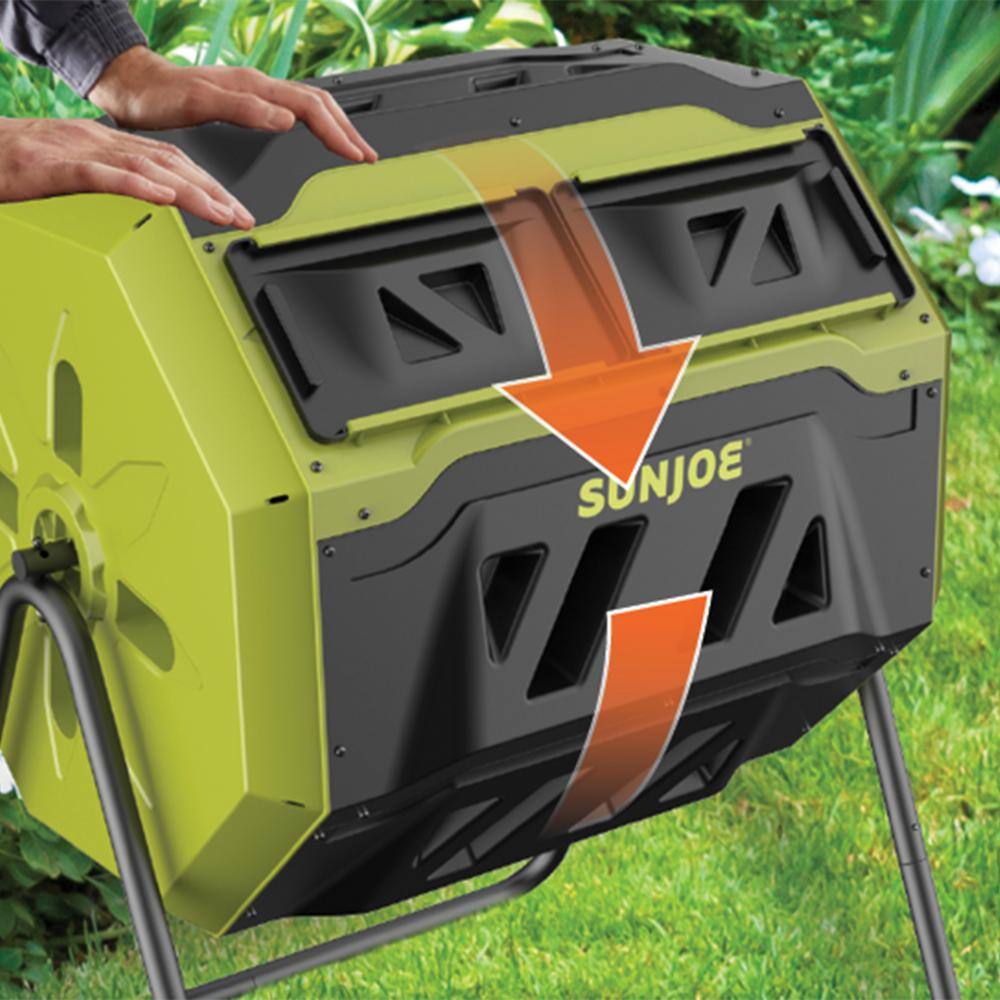 42 Gallon Green and Black Outdoor Tumbling Composter